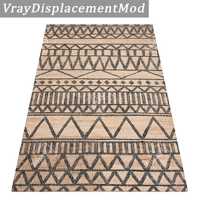 Title: Luxury Rug Set - 3 High-Quality Textures 3D model image 3