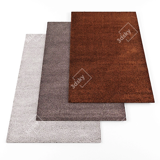 20-Piece Assorted Carpet Collection 3D model image 1