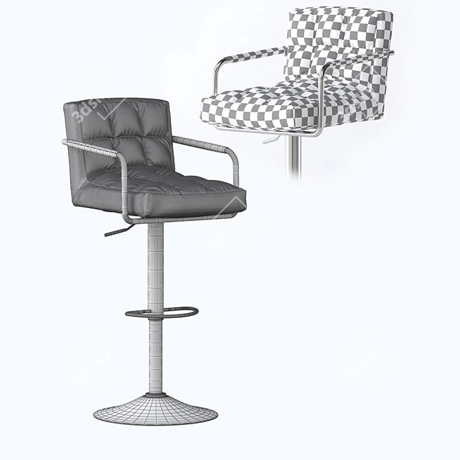 Elegant Bar Chair: Ecsmoth 3D model image 5