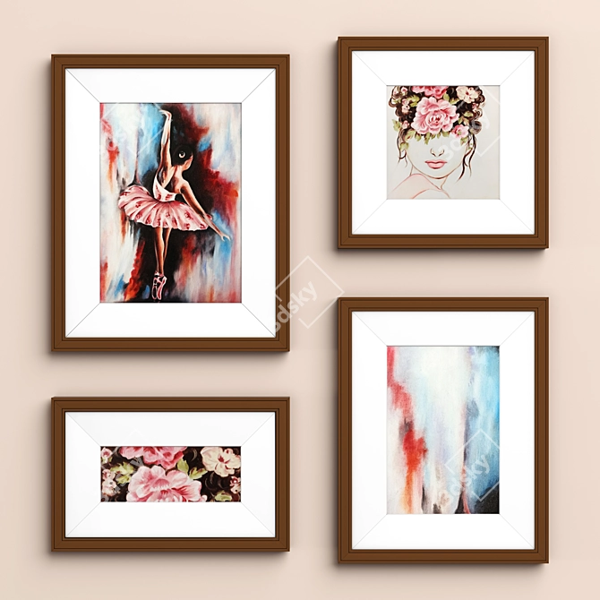 Abstract Arah Dancer Frame Set 3D model image 2