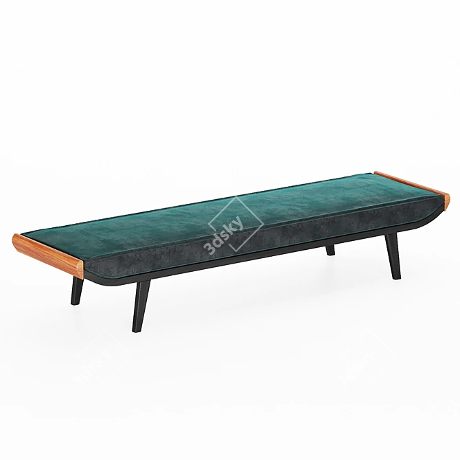 Cleopatra Daybed: Elegant and Versatile Seating 3D model image 3