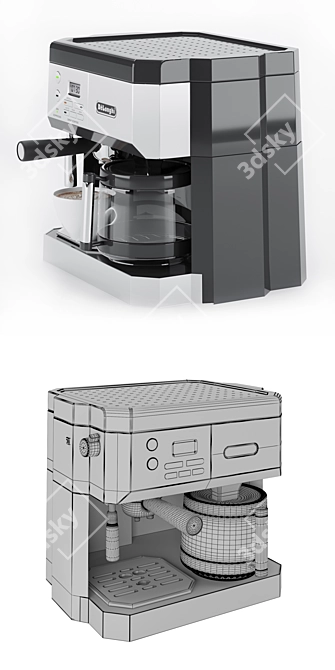 "DELONGHI" Cappuccino & Espresso Coffee Machine - BCO430 3D model image 7