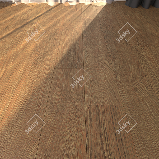 Essence Nut Parquet 20x120: Multi-Texture, HD Textures, Corona Render 3D model image 1