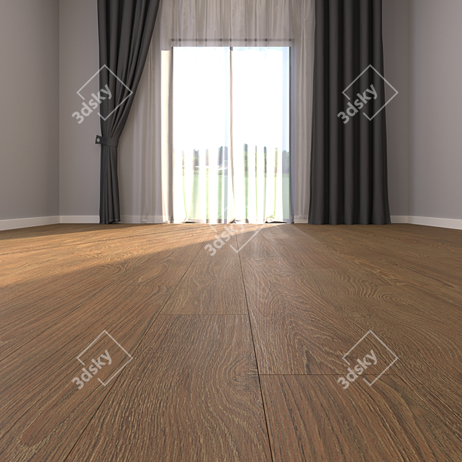 Essence Nut Parquet 20x120: Multi-Texture, HD Textures, Corona Render 3D model image 2