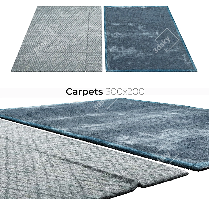 Elegant Interior Carpets 3D model image 1