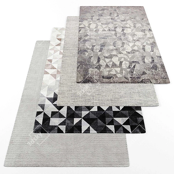 Modern Style Rugs Collection 3D model image 1