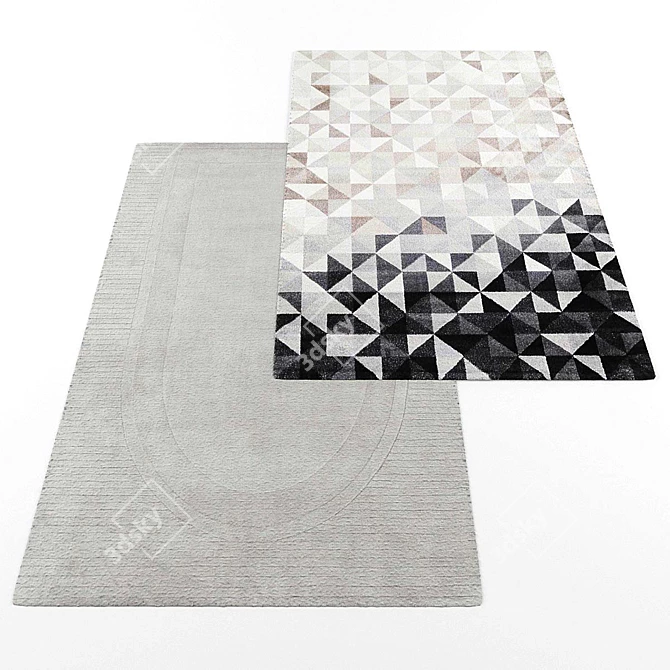 Modern Style Rugs Collection 3D model image 3