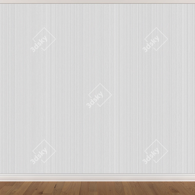 Seamless Wallpaper Set 1591 (3 Colors) 3D model image 3