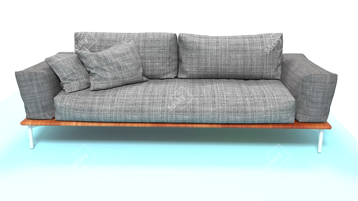 High-Quality 3D Sofa Model 3D model image 1