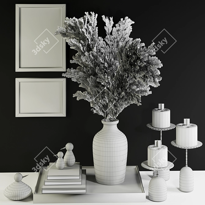 Pampas Decor Set 3D model image 5