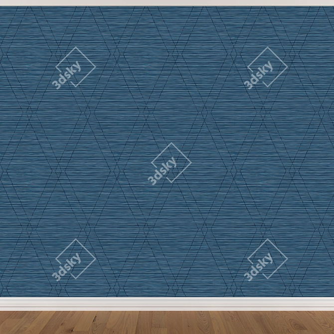 Seamless Wallpaper Set in 3 Colors 3D model image 3