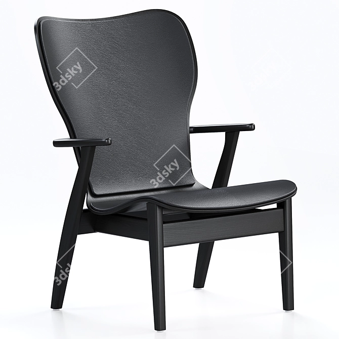 Artek Domus Lounge Armchair: Timeless Scandinavian Design 3D model image 4