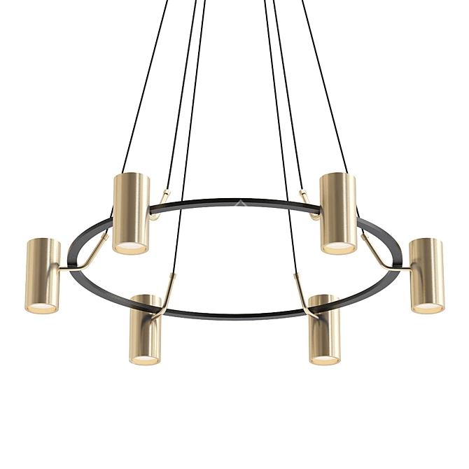 Elegance in Illumination: Fernanda Chandelier 3D model image 1