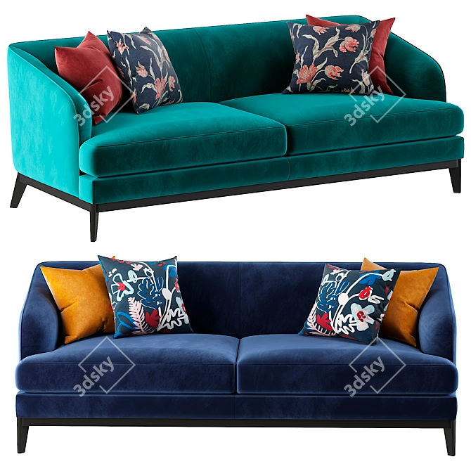 Sophisticated Eichholtz MONTEREY Sofa 3D model image 2