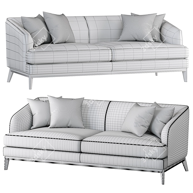 Sophisticated Eichholtz MONTEREY Sofa 3D model image 5