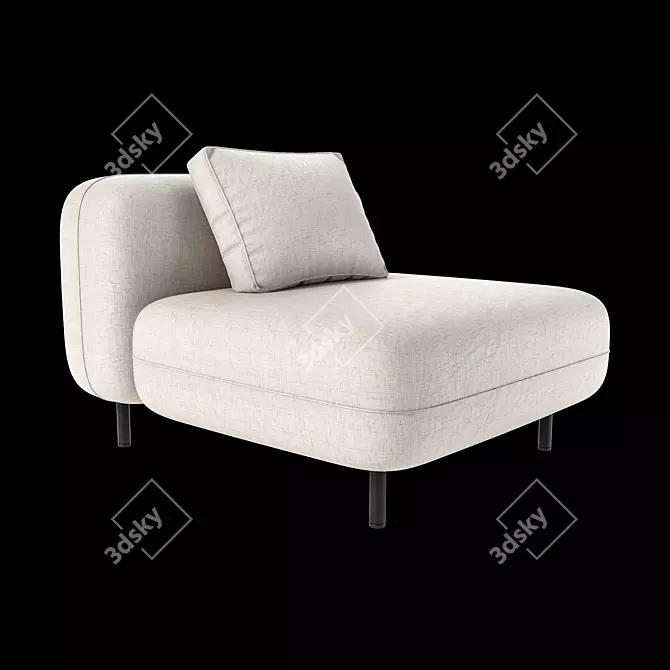 Versatile Delavega DP Modular Sofa 3D model image 2