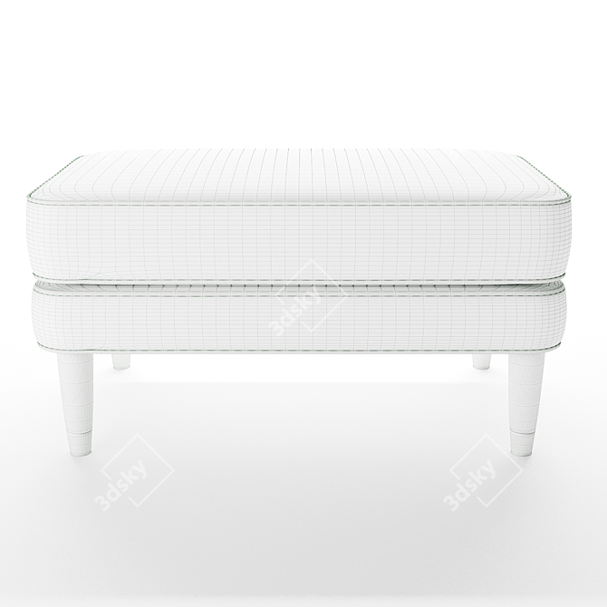 Parker Knoll Fitzroy Footstool - Elegantly Designed and Stylish 3D model image 5