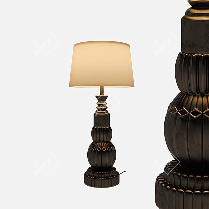 Vintage Table Lamp - Timeless Elegance 3D model image 1