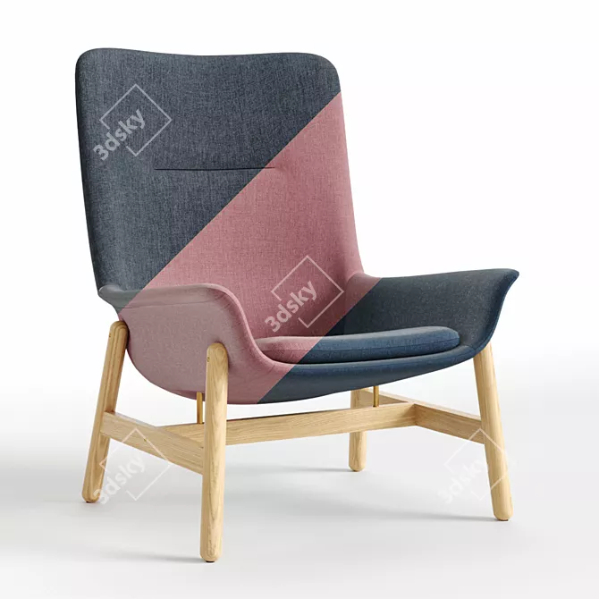 Elegant IKEA VEDBO Armchair 3D model image 2