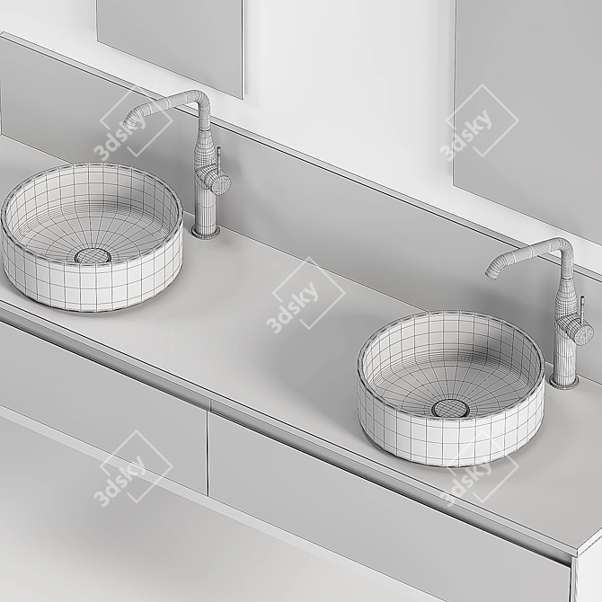 Modern Scavolini Tratto Set 3D model image 5