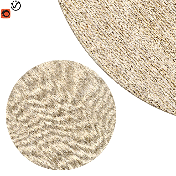 Round Rug | Quality Texture 3D model image 1