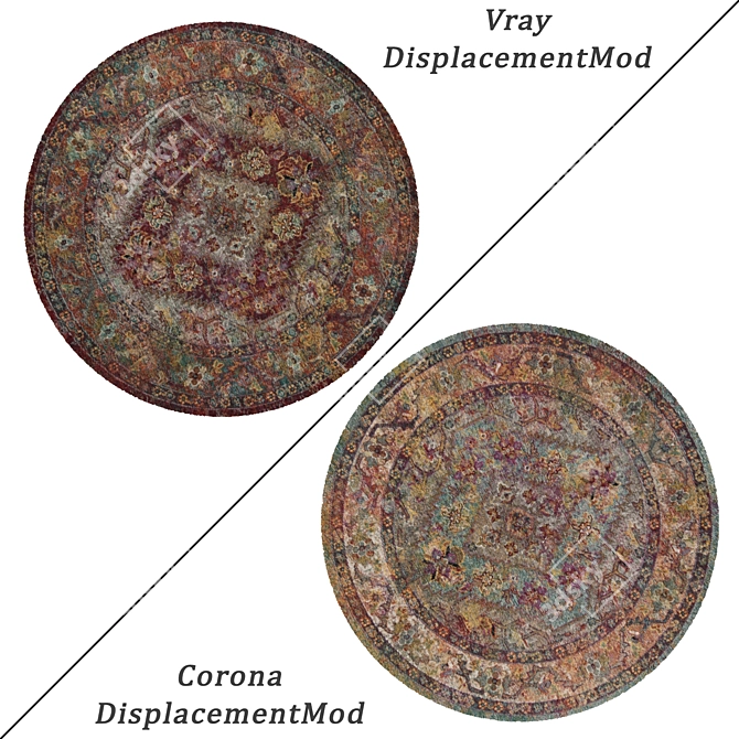 Round Carpet Set 68 - Variety for Every Angle 3D model image 2