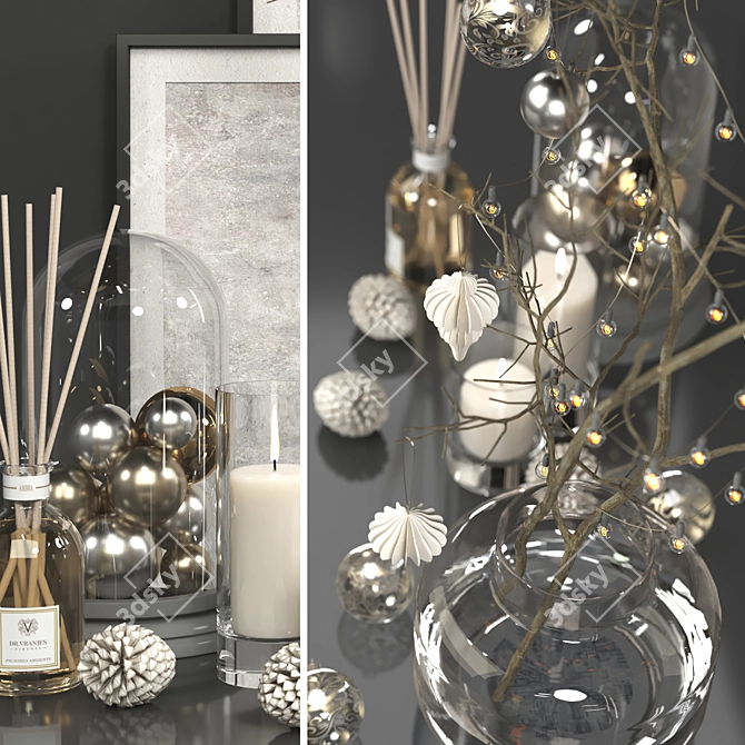 Festive Holiday Decor Set 3D model image 3