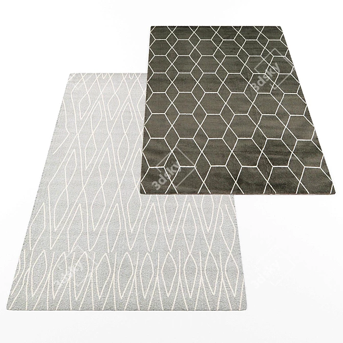 Modern Style Rug Collection 3D model image 2