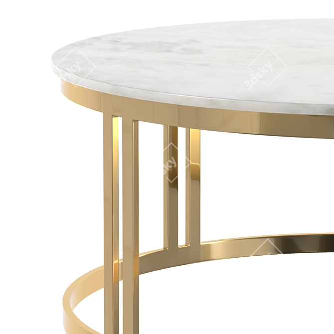 Modern Elegance: Nicola Coffee Table 3D model image 3