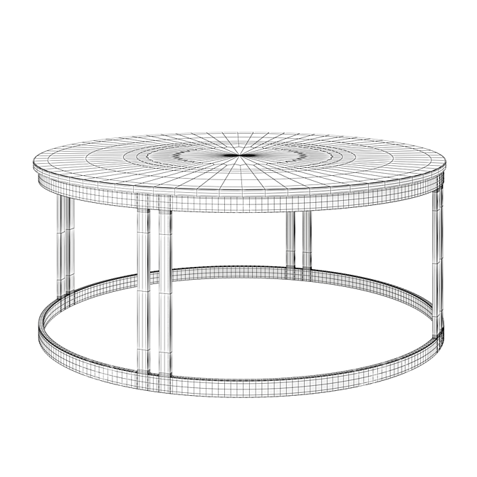 Modern Elegance: Nicola Coffee Table 3D model image 4