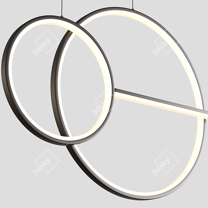 Modern LED Ceiling Lamp 3D model image 3