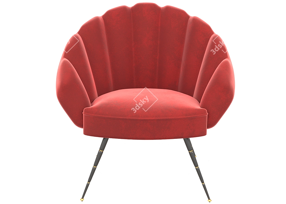 Elegant Comfort: Luxury Armchair 3D model image 2