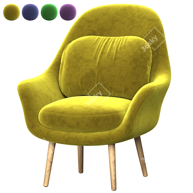 Modern Tomorrov Armchair 3D model image 1