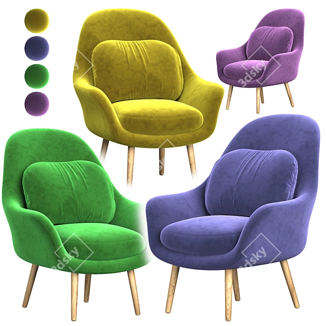 Modern Tomorrov Armchair 3D model image 2