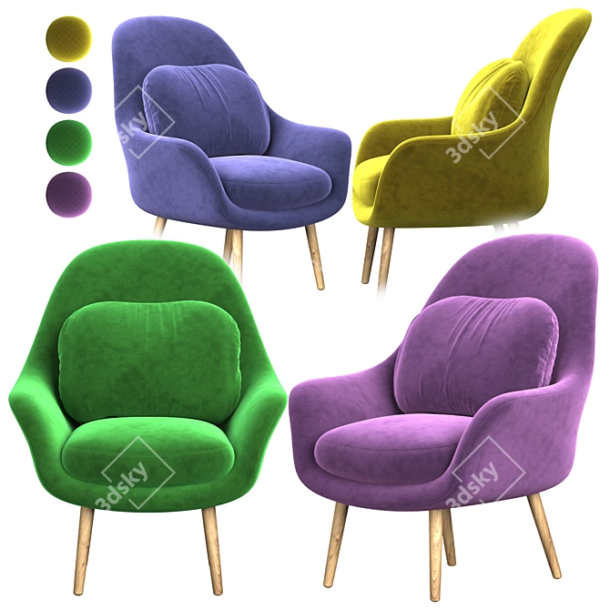 Modern Tomorrov Armchair 3D model image 3