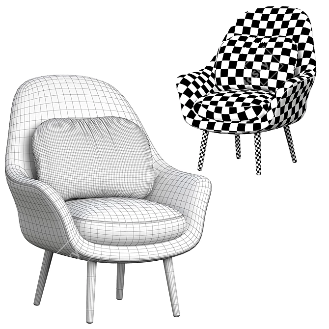 Modern Tomorrov Armchair 3D model image 4