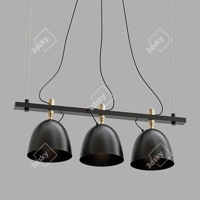 Elegant Romain Chandelier for Luxurious Ambiance 3D model image 1