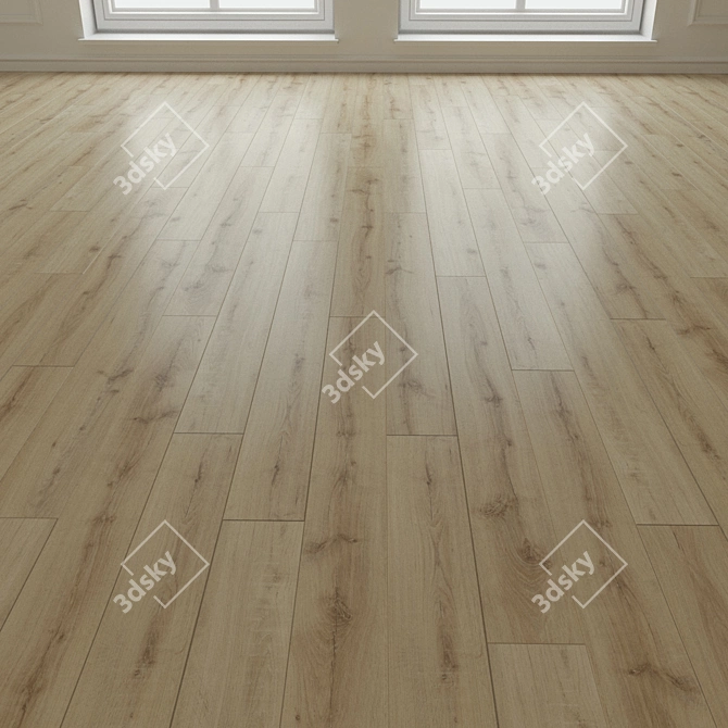 3D Laminate Flooring: Select Brio Oak 22247 3D model image 3