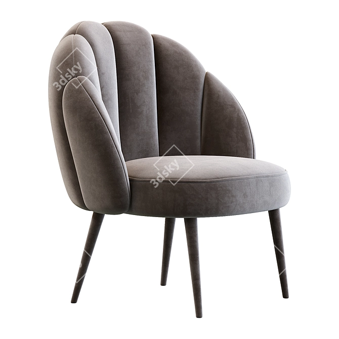 Comfortable Daisy Armchair: Stylish, Compact Design 3D model image 2