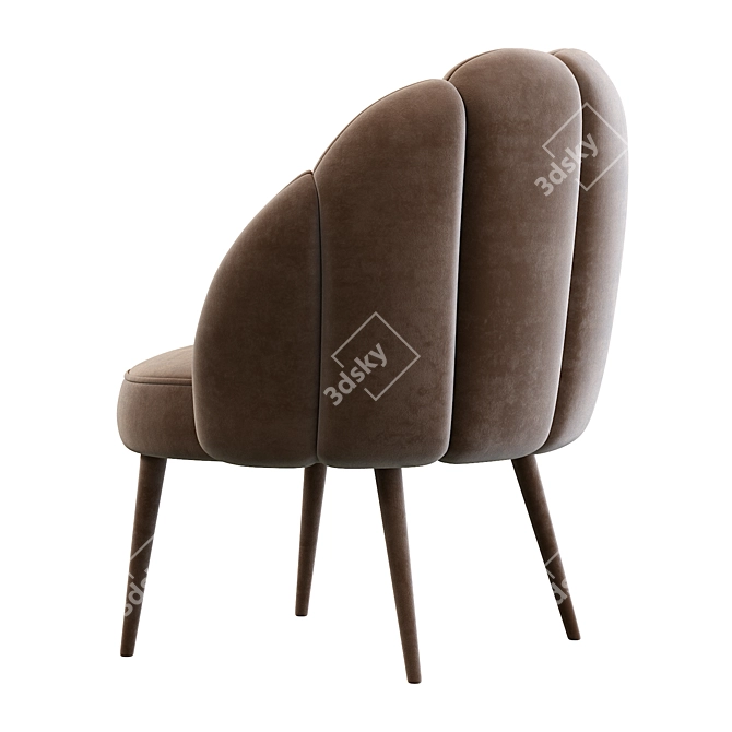 Comfortable Daisy Armchair: Stylish, Compact Design 3D model image 4