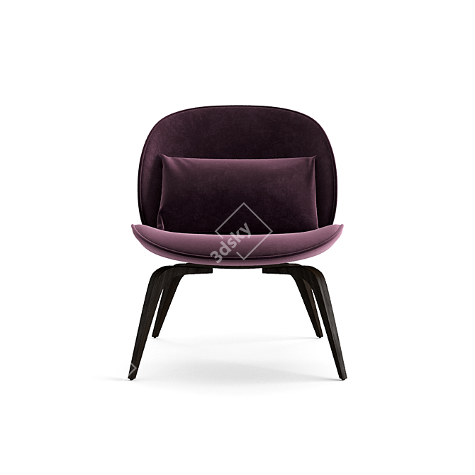 Sleek and Modern Gubi Chair 3D model image 2