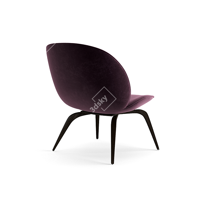 Sleek and Modern Gubi Chair 3D model image 3