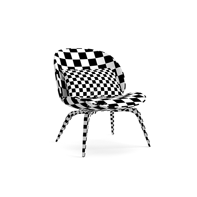 Sleek and Modern Gubi Chair 3D model image 5