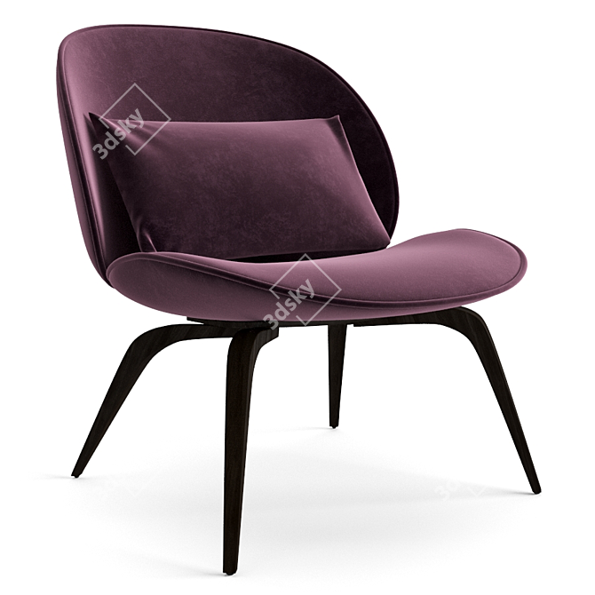 Sleek and Modern Gubi Chair 3D model image 6