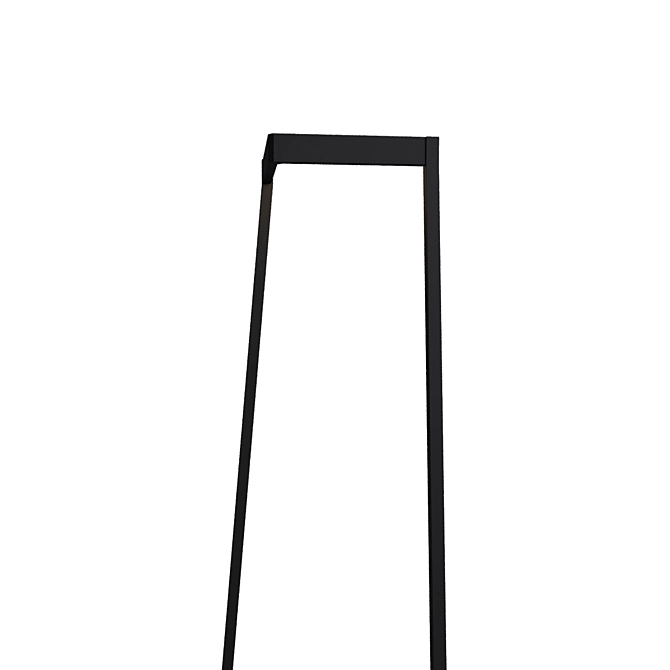 Minimal Black Metal Floor Lamp with Dimmer - Ohm Collection 3D model image 3