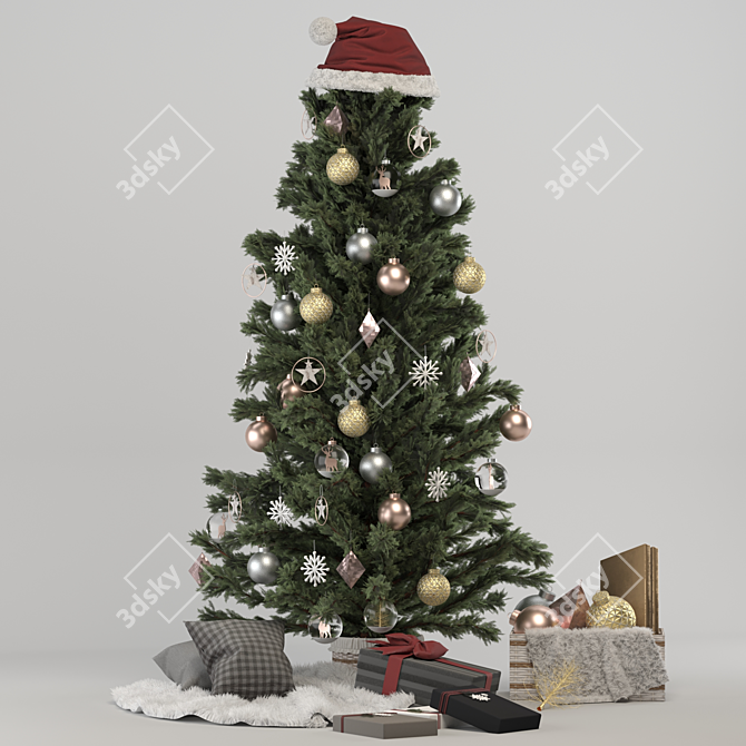 Festive Holiday Decor Bundle 3D model image 1