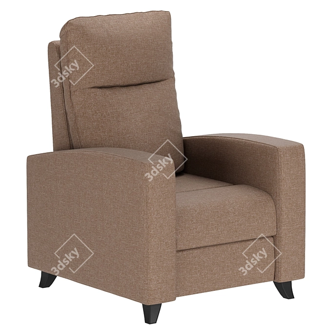 Modern Recliner Armchair | Stylish & Comfortable 3D model image 1