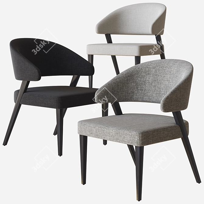 Cahn Armchair | The Bright Collection 3D model image 2