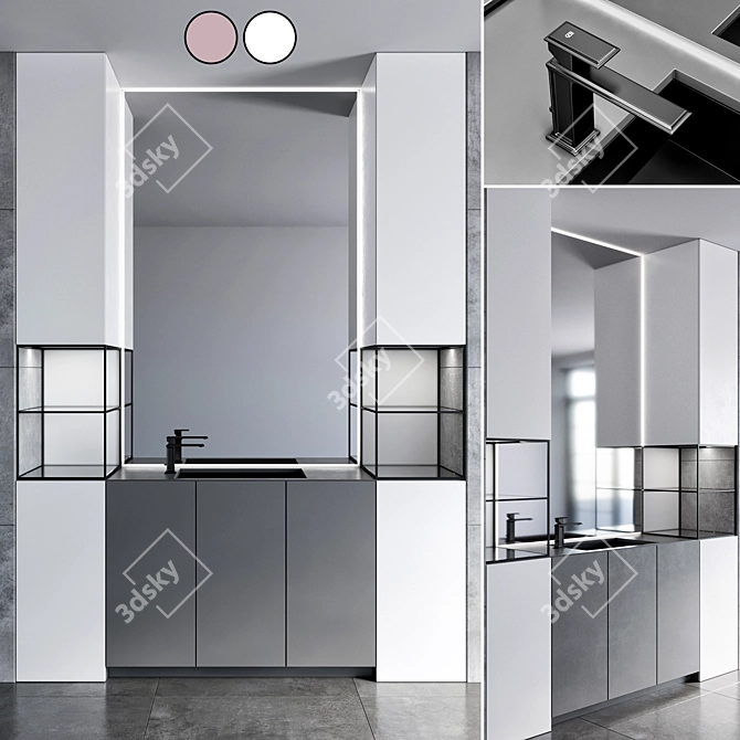 Gessi Fascino Bathroom Furniture 3D model image 1