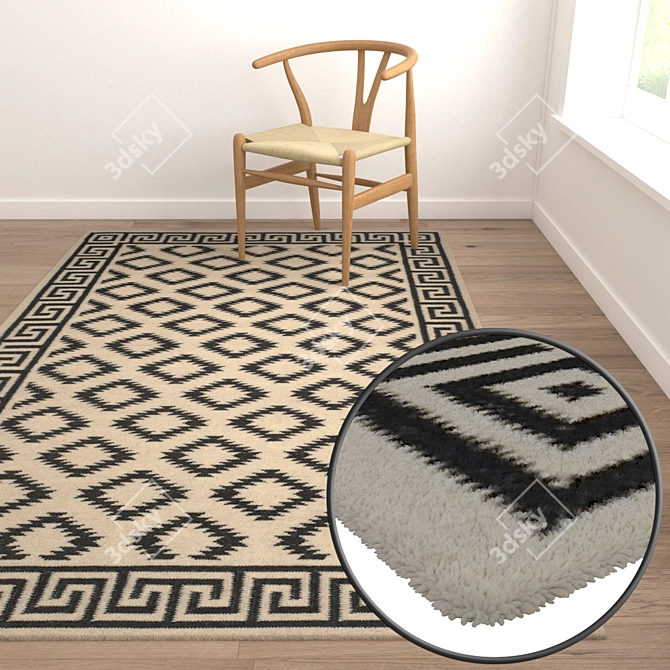 Luxury Carpet Set | High-Quality Textures 3D model image 5